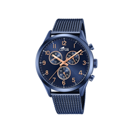 Pasek do zegarka Lotus 18638 / 18638-1 Milanese Niebieski