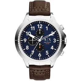 Pasek do zegarka Armani Exchange AX1760 Skórzany Brązowy 22mm