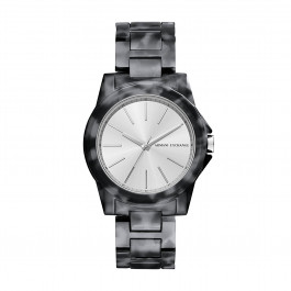 Pasek do zegarka Armani Exchange AX4343 Plastikowy Szary 18mm
