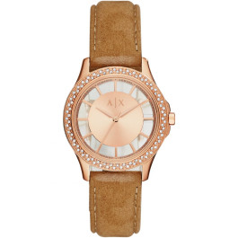 Pasek do zegarka Armani Exchange AX5254 Skórzany Koniak 18mm