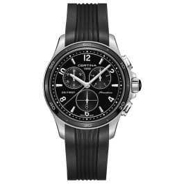 Pasek do zegarka Certina C603019213 Gumowy Czarny