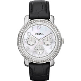 Pasek do zegarka Fossil ES2969 Skórzany Czarny 18mm