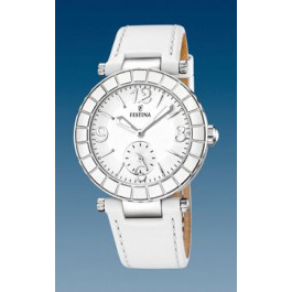 Pasek do zegarka Festina F16619-1 Skórzany Biały 11mm