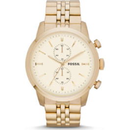 Pasek do zegarka Fossil FS4856 Stal nierdzewna Pozłacany 24mm