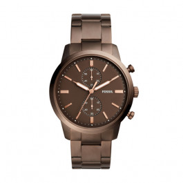 Fossil horlogeband FS5347 Staal Bruin