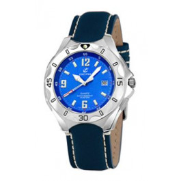 Pasek do zegarka Calypso K5154 / K5154-4 Skórzany Niebieski 21mm