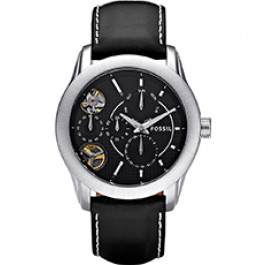 Pasek do zegarka Fossil ME1079 Skórzany Czarny 22mm