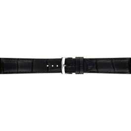 Pasek do zegarka Tissot T600049252 / T1504101605100A / T1504101105101A Skórzany Czarny 20mm