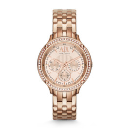 Armani Exchange horlogeband AX5406 Roestvrij staal (RVS) Rosé 18mm