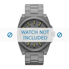 Diesel horlogeband DZ1615 Roestvrij staal (RVS) Grijs 24mm