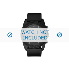 Diesel horlogeband DZ4211 Silicoon Zwart 25mm