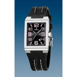 Pasek do zegarka Festina F16187/H / BC06490 Skórzany Czarny 14mm