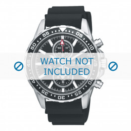 Pasek do zegarka Pulsar PF3949X1 / YM62-X229 / PN036X Gumowy Czarny 20mm