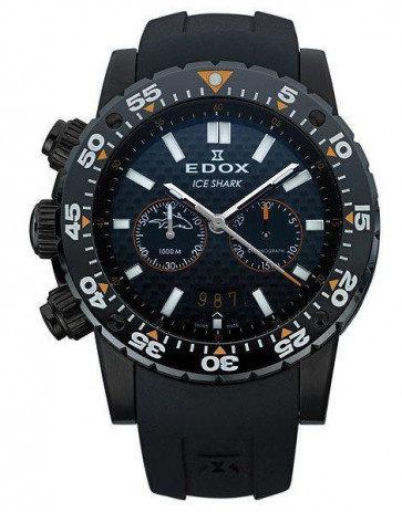 Pasek do zegarka Edox 10301 / Loc-22 Gumowy Czarny