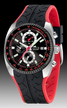 Pasek do zegarka Lotus 15422 / 15423-4 Gumowy Czarny 24mm