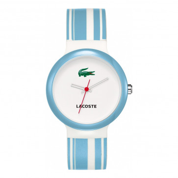 Lacoste horlogeband 2010541 / LC-46-1-29-2244 Rubber Lichtblauw 14mm