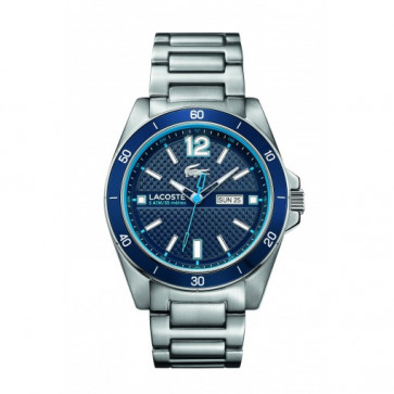 Lacoste horlogeband 210636 / 2010801 / LC-62-1-27-2352 /  2010637 / 2010638 /  2010639 /  2010640 Staal Zilver 22mm