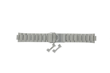 Seiko horlogeband 7S36-03C0-SNZF17K1 Staal Zilver 22mm