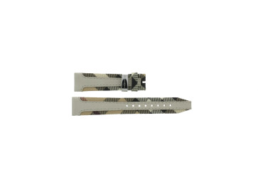 Pasek do zegarka Burberry BU9132 Skórzany/Tekstylia Beżowy