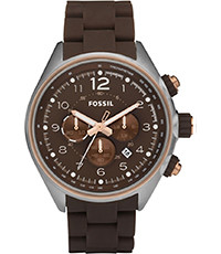 Pasek do zegarka Fossil CH2727 Stal Brązowy 22mm