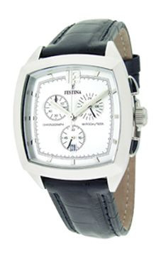 Pasek do zegarka Festina F16071-1 Skórzany Czarny 21mm