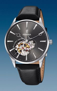 Pasek do zegarka Festina F6846-2 Skórzany Czarny 22mm