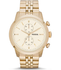 Pasek do zegarka Fossil FS4856 Stal nierdzewna Pozłacany 24mm