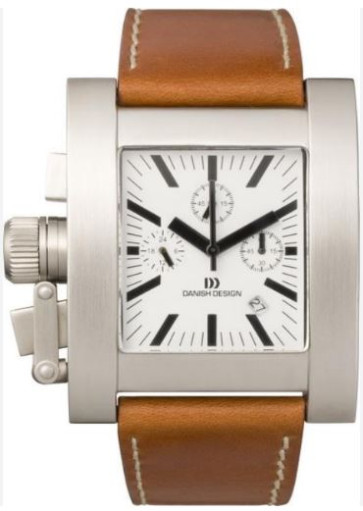 Pasek do zegarka Danish Design IQ15Q712 / IQ15Q730 / IQ15Q731 / IQ12Q731 / IQ13Q731 Skórzany Ciemny brąz 26mm