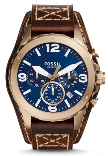 Pasek do zegarka Fossil JR1505 Skórzany Brązowy 22mm