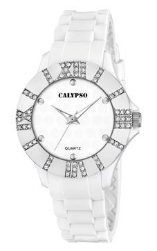 Pasek do zegarka Calypso K5649-1 Gumowy Biały