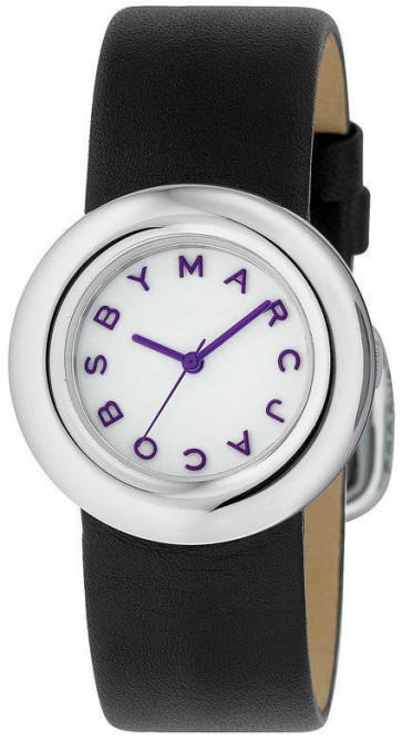 Pasek do zegarka Marc by Marc Jacobs MBM1127 Skórzany Czarny 20mm