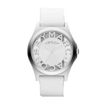 Pasek do zegarka Marc by Marc Jacobs MBM1241 Skórzany Biały 20mm