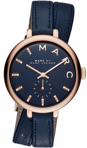 Pasek do zegarka Marc by Marc Jacobs MBM8662 Skórzany Niebieski 10mm
