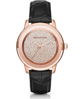 Pasek do zegarka Michael Kors MK2456 Skórzany Czarny 20mm
