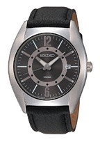 Seiko horlogeband SGEC63P1 / 7N42 0CW0 Leder Zwart 22mm + zwart stiksel