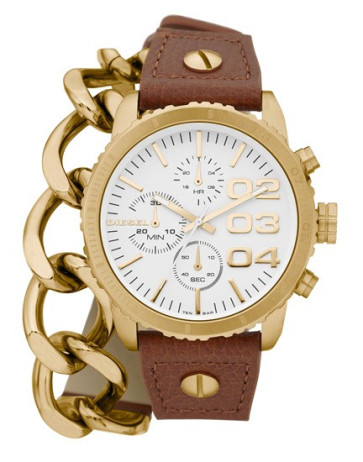 Pasek do zegarka Diesel DZ5308 Skórzany Brązowy 18mm