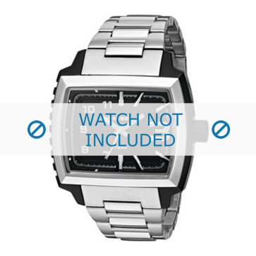 Diesel horlogeband DZ1367 Staal Zilver 25mm