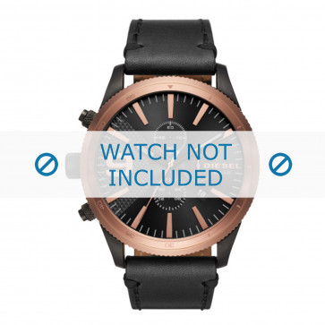 Pasek do zegarka Diesel DZ4445 Skórzany Czarny 26mm