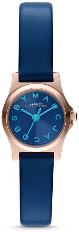 Pasek do zegarka Marc by Marc Jacobs MBM1327 Skórzany Niebieski 10mm