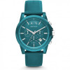 Pasek do zegarka Armani Exchange AX1330 Gumowy Turkus 22mm