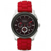 Pasek do zegarka Fossil FS4598 Krzem Czerwony 24mm
