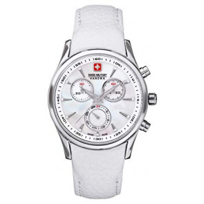 Pasek do zegarka Swiss Military Hanowa 06.6156.04.001-87 Skórzany Biały 20mm