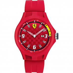 Pasek do zegarka Ferrari 0830007 / SF689300005 Gumowy Czerwony 22mm