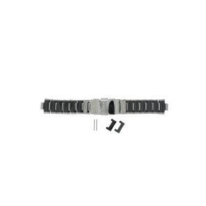 Pasek do zegarka Lotus 15591 / 15591-2 / 15591-3 Ceramika Czarny 15mm