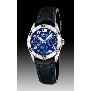 Pasek do zegarka Lotus 15651-B Skórzany Czarny 18mm