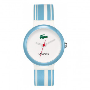 Lacoste horlogeband 2010541 / LC-46-1-29-2244 Rubber Lichtblauw 14mm