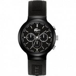 Lacoste horlogeband 2010685 / LC-61-1-29-2425 Rubber Zwart 16mm