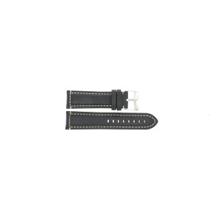 Pasek do zegarka Uniwersalny 394.01.22 Skórzany Czarny 22mm