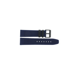 Pasek do zegarka Uniwersalny 83740-06-22-Z Skórzany/Tekstylia Niebieski 22mm