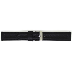 Pasek do zegarka Uniwersalny 891.01.22 Skórzany Czarny 22mm